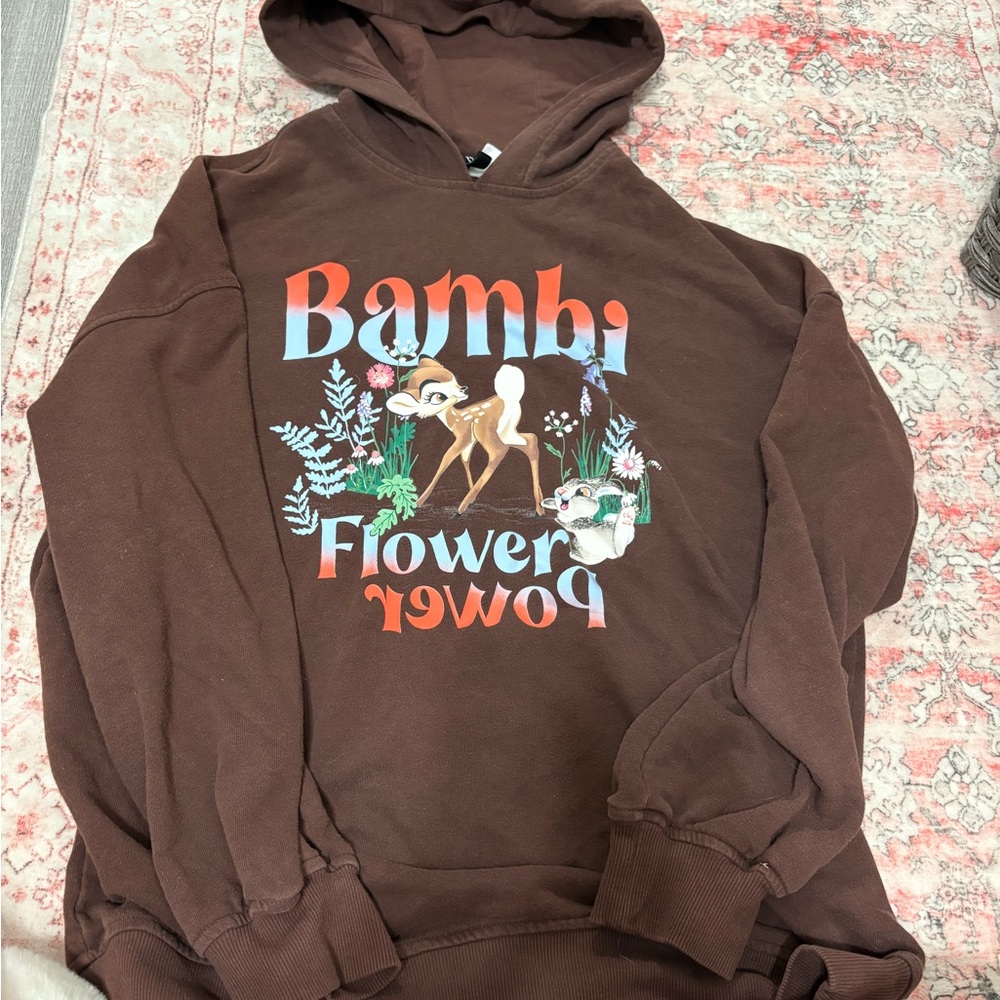 Forever 21 Brown Bambi Hoodie Oversized